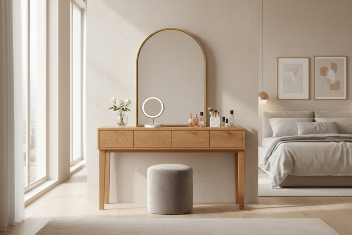 make a dressing table with mirror